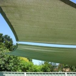 Bluegum Shade Sail over Pool before